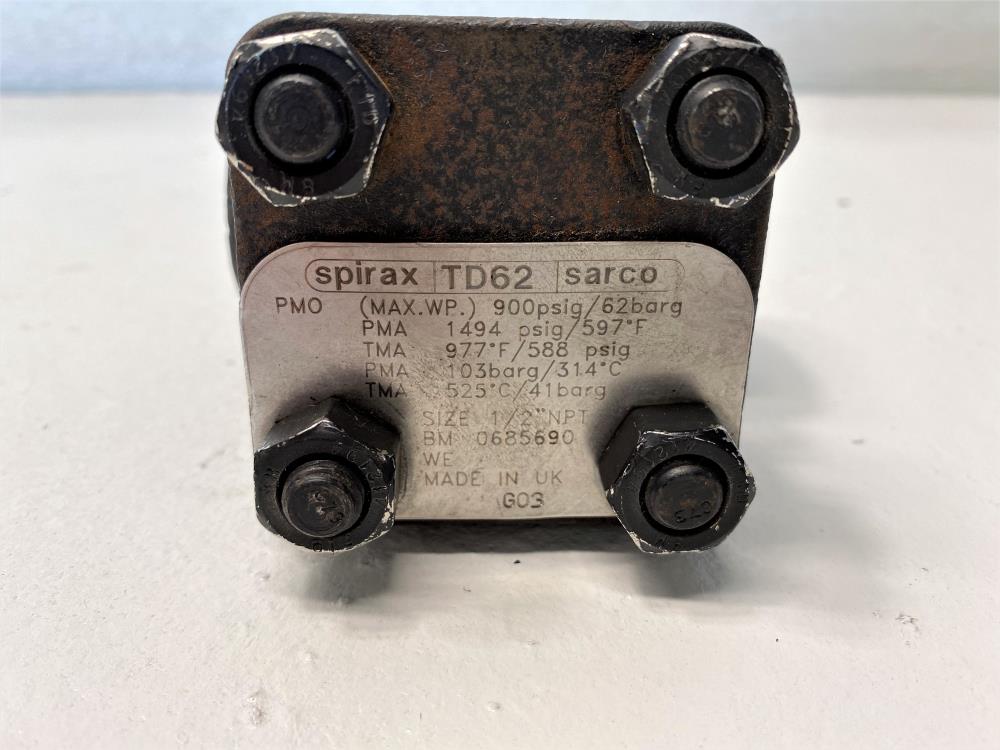 Spirax Sarco TD62 Thermodynamic Steam Trap 1/2" NPT
